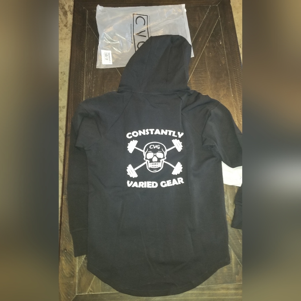 Constantly Varied Gear Black Hoodie with Skull Design